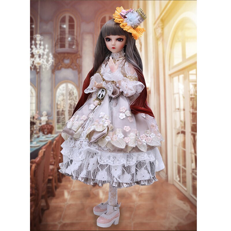 60cm Fashion Girl Dolls Large Original Bjd Doll Full Set Jointed