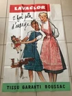 LAVACLOR LARGE COMPLEXION FABRIC BOUSSAC GIRL DOLL 1950 CROWN POSTER (ref 55