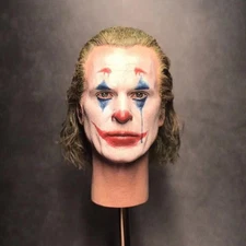 1/6 Handwork Joaquin Phoenix JOKER 12" Head sculpture For Hot Toys Bandai MEZCO 