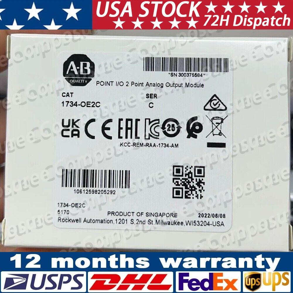 Allen-Bradley 1734-OE2C POINT I/O 2 Point Analog Output Module US Free Tax