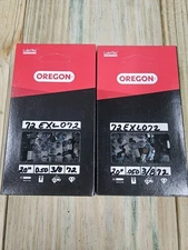 Oregon 72EXL072G 3/8" .050" 72 DL 20'' inch Chain (2 Pack)