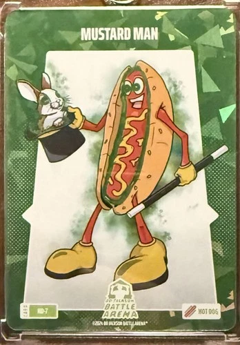 Bo Jackson Battle Arena Alpha Blast Green Battlefoil Hot Dog Mustard Man HD-7