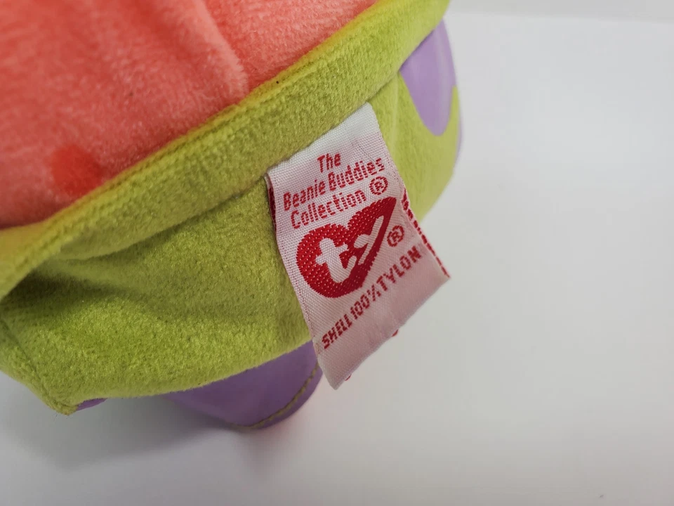 "Pantalones cuadrados Bob Esponja TY Beanie Buddies 12"" Patrick peluche frijol juguete estrella de mar 2005" Foto 4 de 4