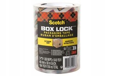 Box Lock Nastro da Imballaggio Trasparente 48mm x 50m - 3 Rotoli Nastro Resistente