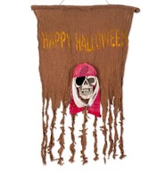 Deko Halloween Totenkopf Flagge 50 X 70 Cm Karneval Party Fasching