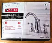 Delta 35996LF-ECO Windemere Two Handle Widespread Bathroom Faucet Chrome
