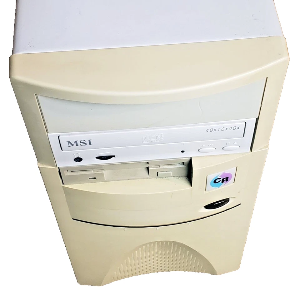 复古 1998 迷你塔式电脑,AMD K6-2 400,3D 实验室 AGP,CD-RW,USB 2.0,Windows 98 SE — 第 4/4 张图片