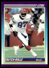 1990 Score Butch Rolle Rookie Buffalo Bills #456