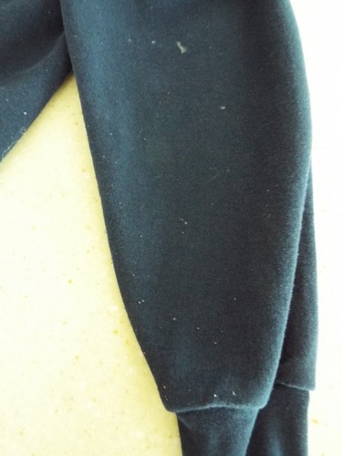 Vintage Jerzees Blank Hoodie Mens L Blue Sweatshirt Full Zip Blank Distressed - Bild 7 von 11