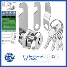 Keyed Alike Mailbox Lock 20MM with 4 Keys for Cabinets and Cupboards