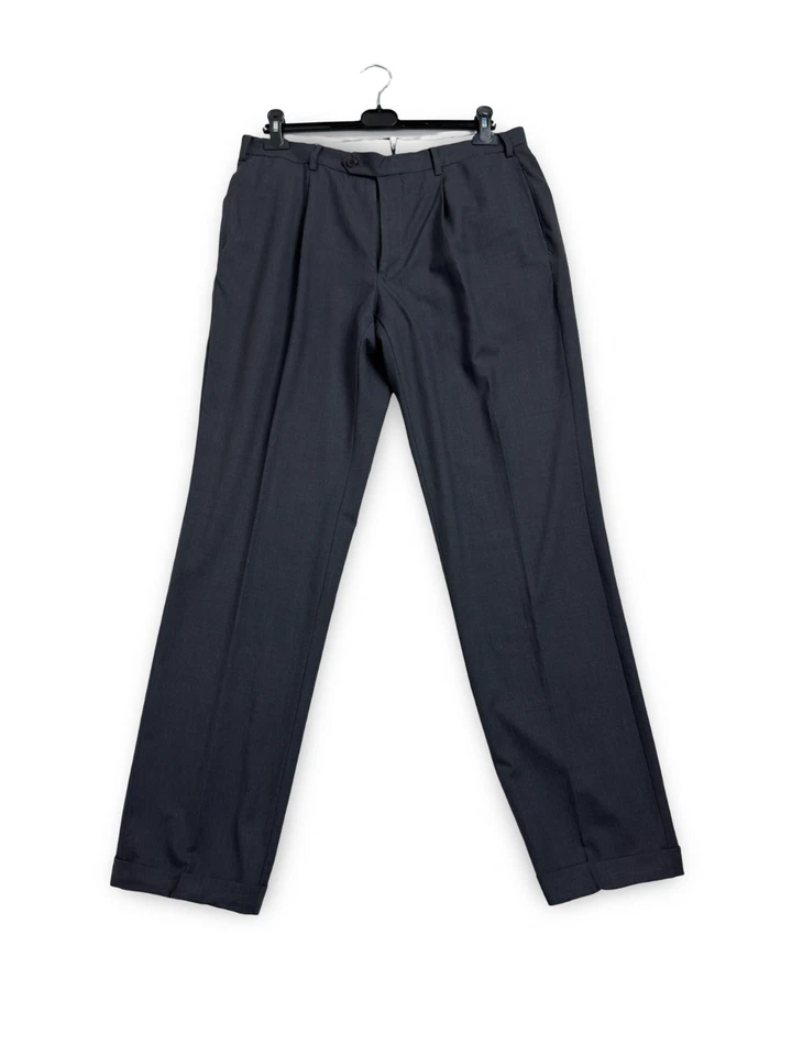 Raffaele Caruso 2pc Suit  Superfine 150s Wool  Jacket Pants Size 52 - Image 3 of 4