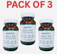 3 Pack Bio-X4 4-in-1 Probiotic Digestive Weight Support 90 Caps EXP 11/2027