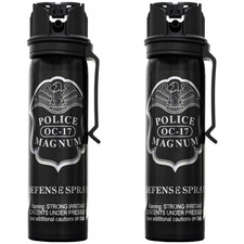 Police Magnum pepper spray self defense tactical security  2 Pack 4oz Flip Top