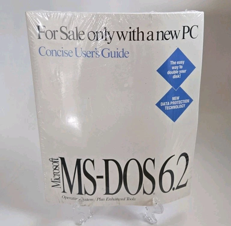 Discos de actualización de software Microsoft MS-DOS 6.22 de 3,5" - nuevos, sellados de fábrica Foto 3 de 3