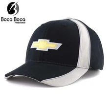 Hat - Chevrolet Performance Stripe Adjustable Ball Cap Black Gray FREE SHIPPING