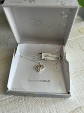 Disney Minnie Mouse Bowtiful Necklace Fine Silver Plated Gift Box Jewelry