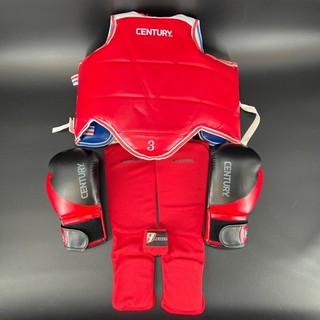 Century Taekwondo Set of 7 MMA Martial Arts Chest Protector Gloves Bag 3 Medium