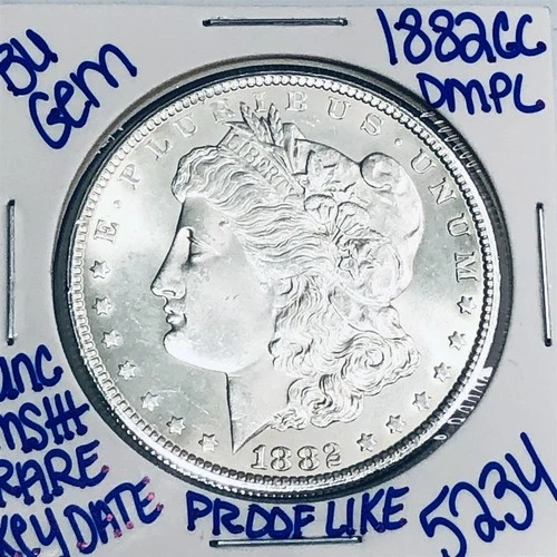 1882 CC BU UNCIRCULATED MORGAN SILVER DOLLAR AUTHENTIC U.S. MINT KEY DATE 5234