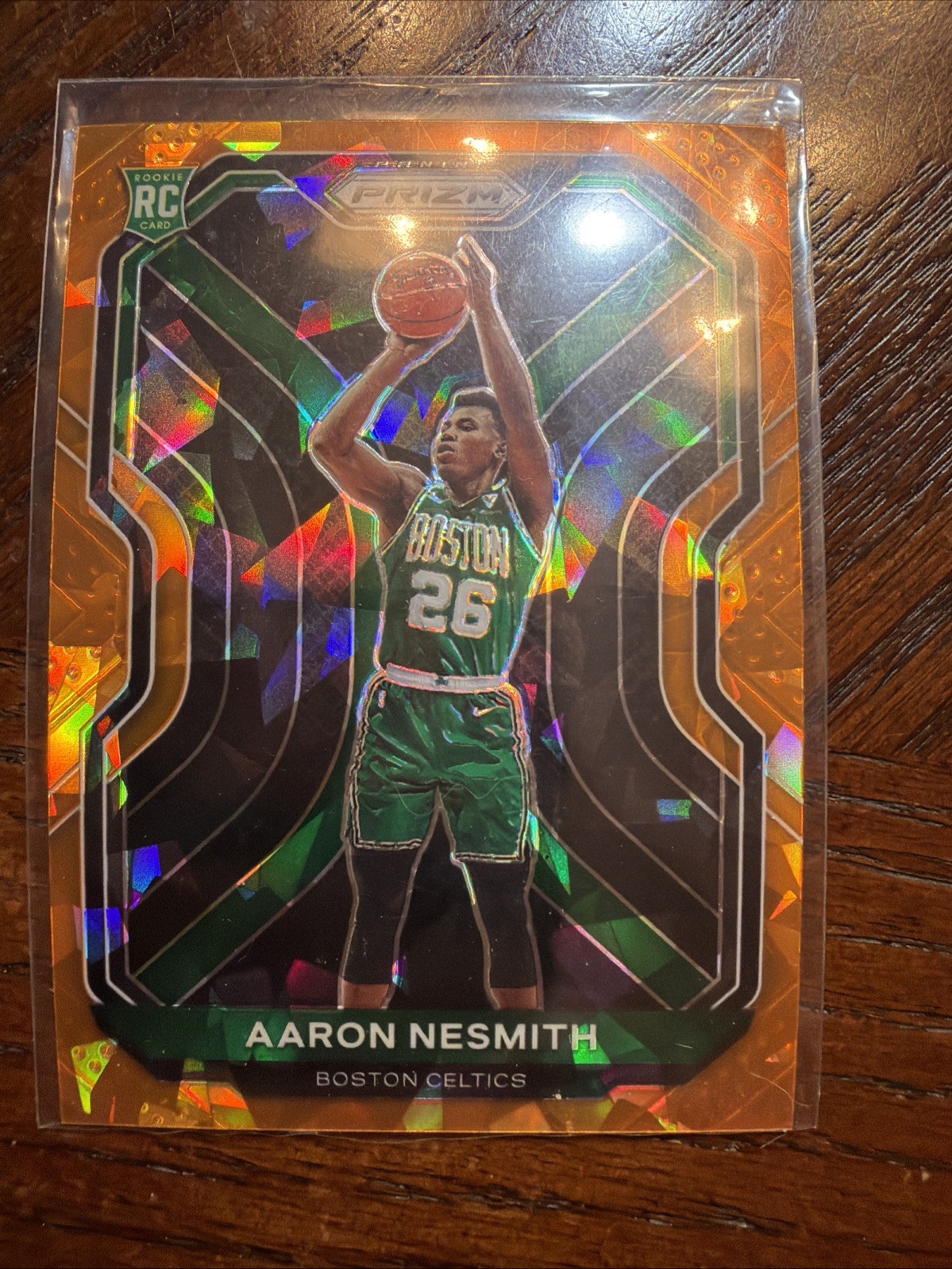 2020-21 Panini Prizm #282 Aaron Nesmith Orange Ice Prizms Jk