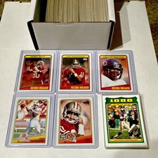 Topps 1988 NFLPartial starter set 228/396 cards-NO Dupes + 19 1000 YD Club bonus