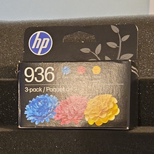 HP 936 Genuine/Original Inkjet Ink Cartridge 3-Pack Cyan Magenta Yellow