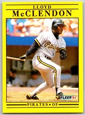 ⚾ 1991 Fleer Update #U-111 Lloyd McClendon Pittsburgh Pirates