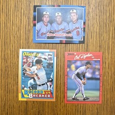 Topps Donruss  MLB Trading Card Lot of 3 - Cal Ripken Jr. Orioles