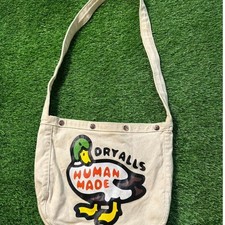 Human Made reversible canvas shoulder bag