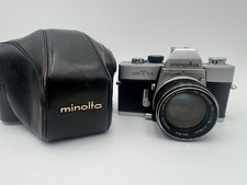 Vintage Minolta SR T 101 Camera Rokkor -PF 1:1.4 f. 58mm Lens w/case