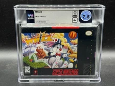Whizz Super Nintendo SNES Factory Sealed New WATA 7.5 A+ Graded Fair Software
