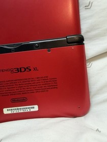 Nintendo 3DS XL Console US Model Red Black  TESTED WITH STYLUS GREAT CONDITION!