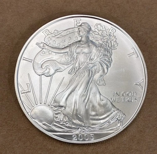 U.S. Mint 2005 American Silver Eagle 1 oz .999 Silver Bullion Coin
