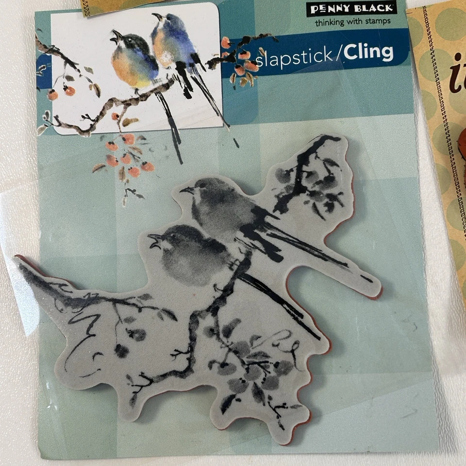 unity stamp company & Penny Black MIXED Lot of BIRDS Rubber Stamps Blue Bird - Image 2 of 4