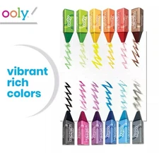 Jumbo Triangle Crayons for Toddlers Set of 12, Non-Toxic Triangle Shaped Easy...