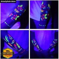 Glow in Dark Tattoos 172PCS UV Blacklight Reactive Neon