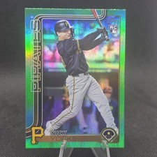2025 Topps Chrome Nick Yorke RC #36 True Green  /99 Pittsburgh Pirates