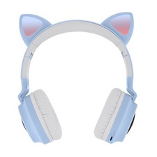 Avizar, Auriculares Inalámbricos Bluetooth 5.0 Diseño Orejas de Gato con LED