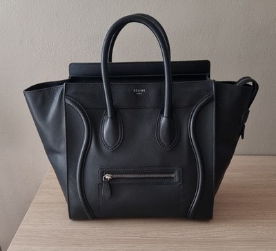 Céline Luggage Tasche Mini Schwarz