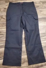 NWT Cintas 395-35 Women's Size 6 Cathy Fit Black Cargo Work Pants 30x30.5
