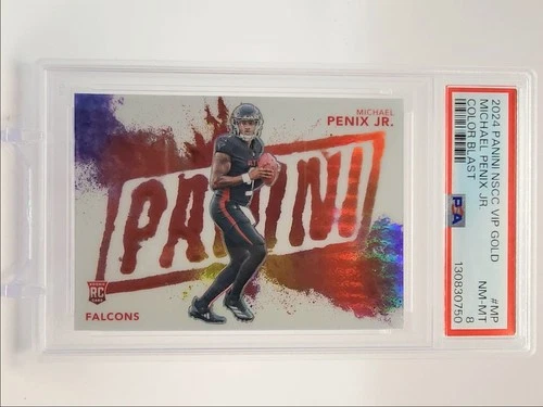 MICHAEL PENIX JR. 2024 PANINI NATIONAL GOLD COLOR BLAST ROOKIE /44 PSA 8 Q2010Opens in a new window or tab