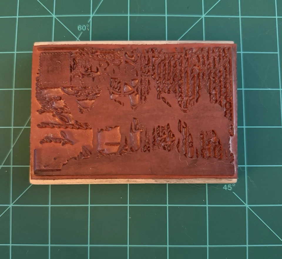 Stampington & Company C8432 Wisemen postal vacaciones Navidad sello de goma montado Foto 3 de 4