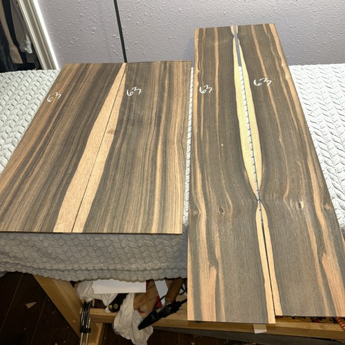 Macassar Ebony Back And Side Set Guitar Read Description