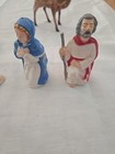 Vtg Nativity  Figurines Set of 17 Pieces Mixed Materials  — photo 9