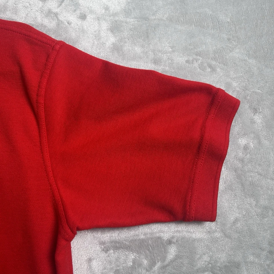 Shell V-Power Shirt Mens Large Red Nitro Oil Gas Embroidered Uniform Polo Golf - Image 4 of 4