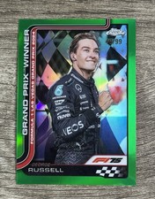 2025 Topps Chrome F1 George Russell True Green Refractor /99