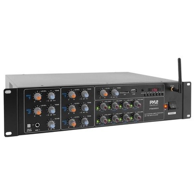 Pyle 8-Ch. Audio Karaoke Bluetooth Amplifier-Stage & Studio Sound Mixer Receiver