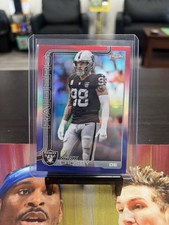 2025 Topps Chrome Football Maxx Crosby Red White And Blue #180 JD