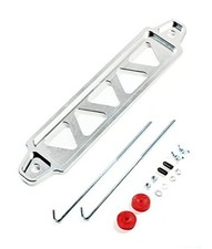 Universal Car Battery Holder Kit, Aluminum Alloy Battery Tie Down Mount Silver