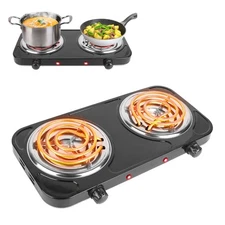 Double Hot Plate, 2000W Portable Countertop Burner & Electric Stove, 5-Level ...