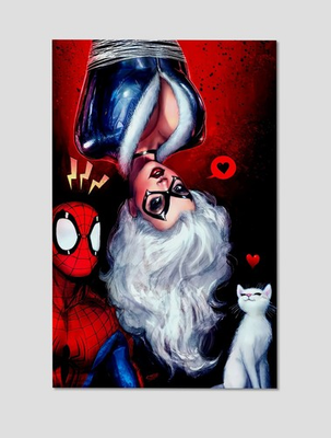 #ad #ad Black Cat Print Poster Spider Man Premium Giclee Marvel Wall Art 11quot; x 17quot; $20.00
